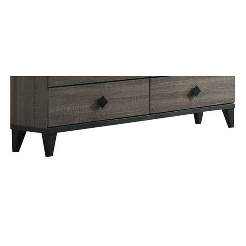 Commode double l 6 po Gurdas, Gris foncé