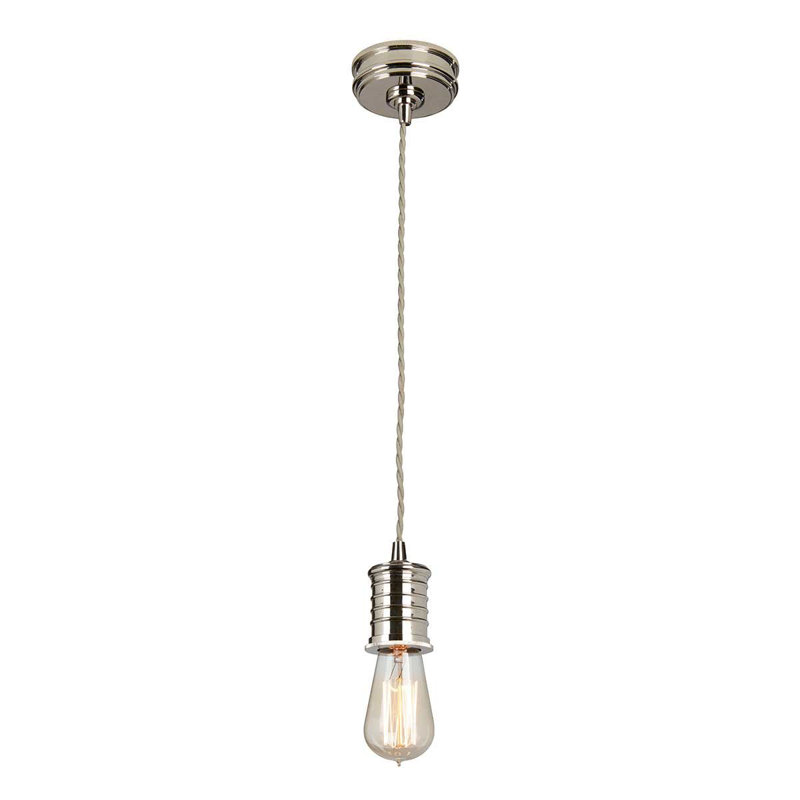 Lowell 1 - Light Bulb Pendant, Polished nickel
