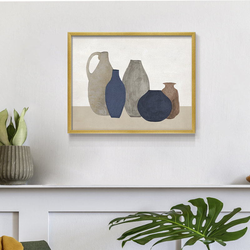 Simple Vessels -Framed Print - Restickable
