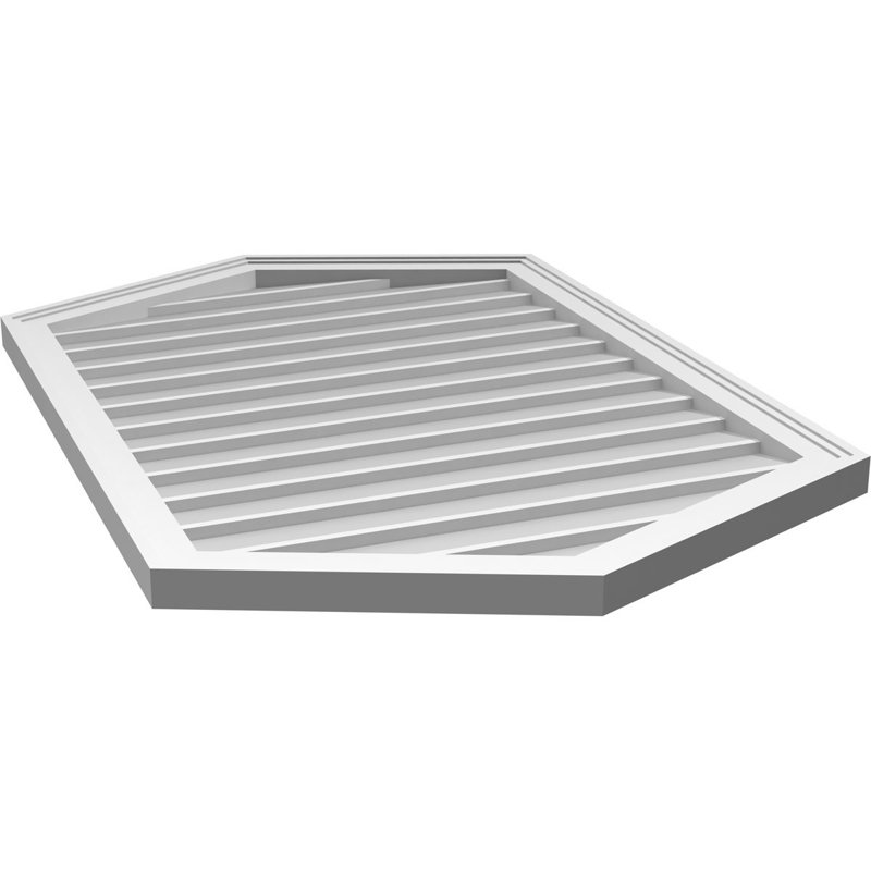 Ventilé vertical à pignon vertical en uréthane 5/12, H 1,5 po x l 28 po x L 42 po