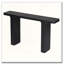 Table de 60 po pour le hall d'entrée avec grand comptoir et canapé minimaliste avec placage d'acacia-1217849493