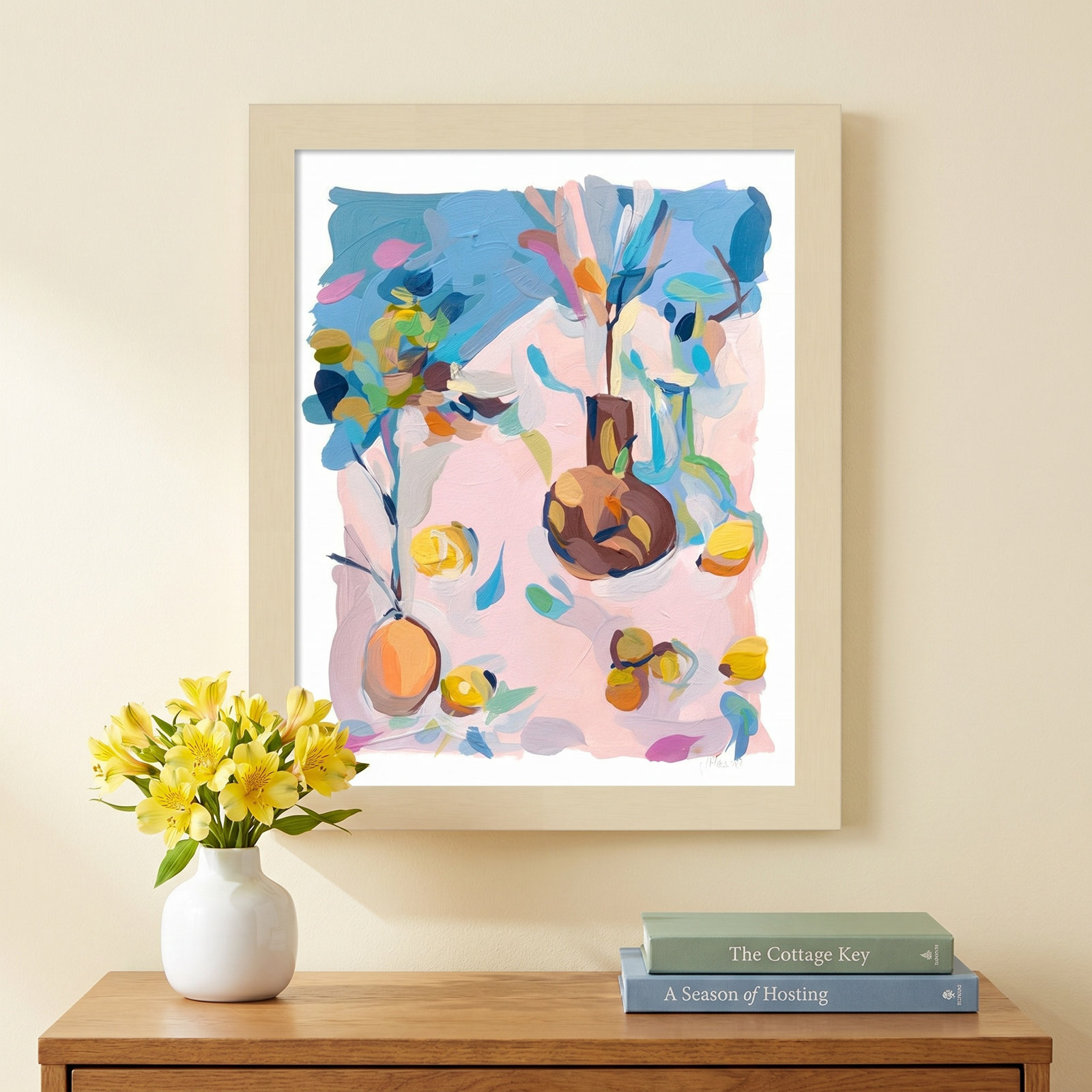 Still Life by Joanne Hastie, 11" W x 13" H, Brown