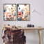 «Tropical Ocean Floor Plant Life Expressive Abstract Coral», ensemble de 2 impressions sur bois-62775460-62775461