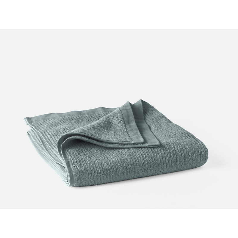 Temescal 100% Cotton Plush Ribbed Bath Sheet, Lagoon