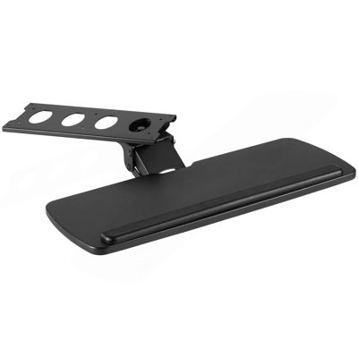 Keyboard Tray Under Desk Adjustable Height, Height And Angle Adjustable Under Desk Keyboard Tray Slide Out, Large 25X9.8 Inch Keyboard Holder Under Desk For Typing In Home, Office Work