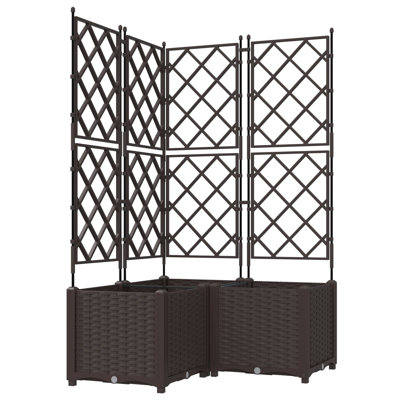 Garden Planter Steel Outdoor Container Modern Decor Terrace Stylish Pot