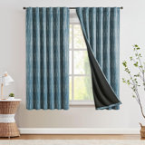 Blackout Boho Curtains Moon Phases Printed Bedroom Curtains
