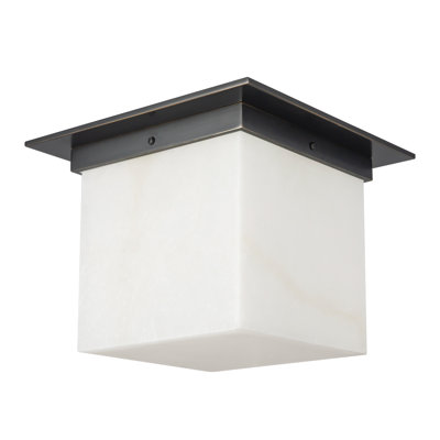 Mineral 11-in Brass Flush Mount