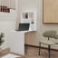 Table flottante, bureau, blanc