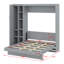 Lit escamotable mural avec tablettes Murphy-615510840-615510841