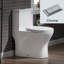Toilette compacte ronde monobloc à double chasse de 1,28 gallon par chasses avec siège à fermeture en douceur, chasse test de chasse MaP 1000G-58712944
