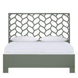 Silas King Platform Bed, Light Blue