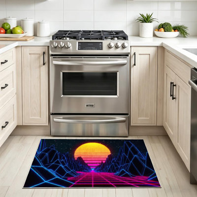 Clear Machine Washable,Retro Indoor Area Rug