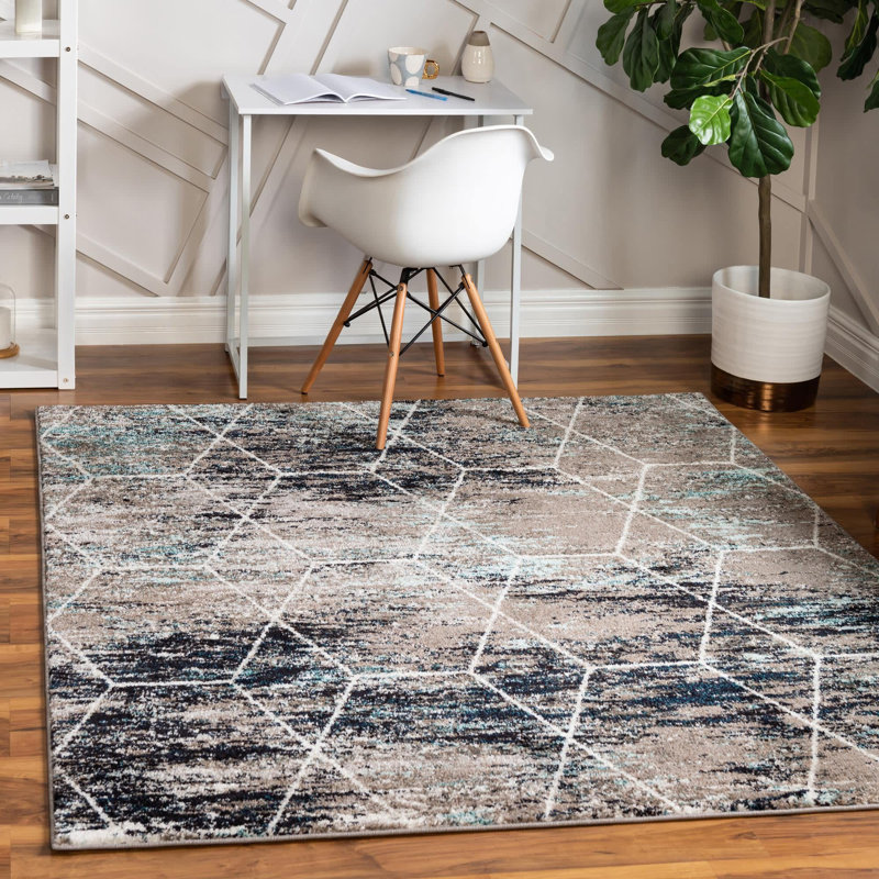 Johnstonville Geometric Indoor Rug, Square 6'1"