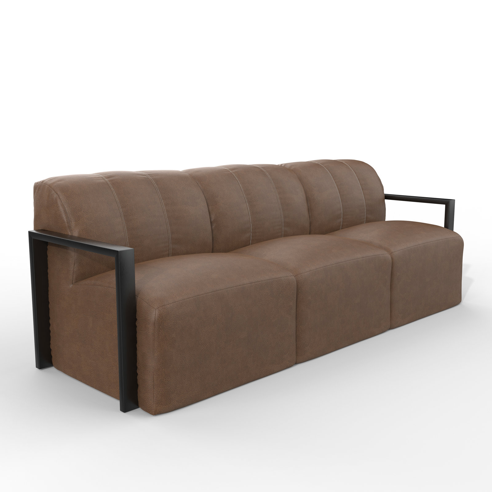 Praia Outdoor Sofa With Ultrafabric Cushions And Aluminum Arms