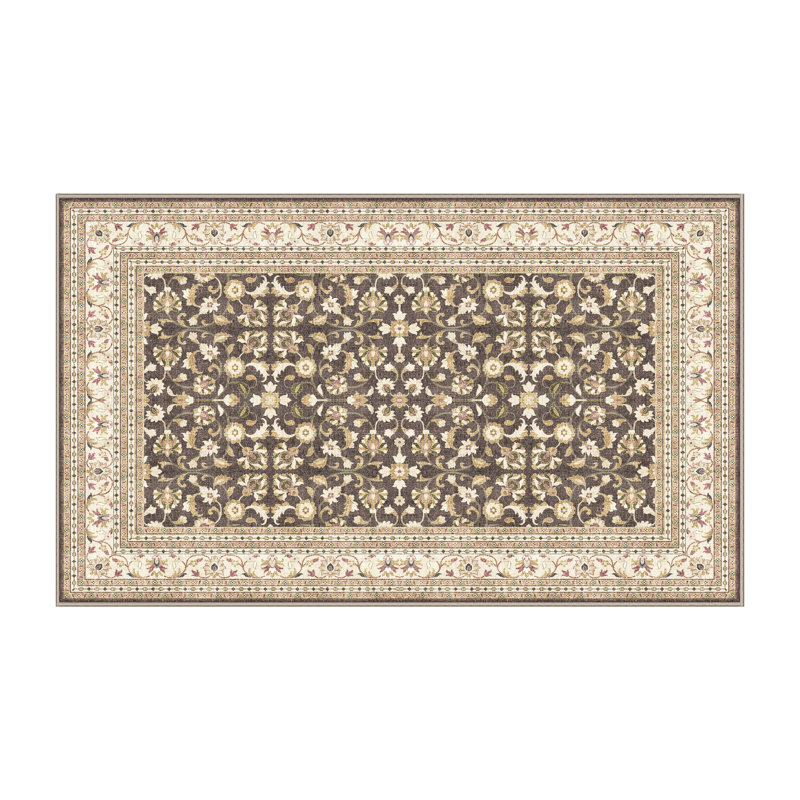 Floresreyes Hand Loomed Washable Oriental Indoor Rug, Rectangle 4' x 6'