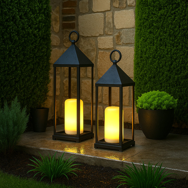 Effet de flamme rechargeable sans fil de 200 lumens de 7 po Candy