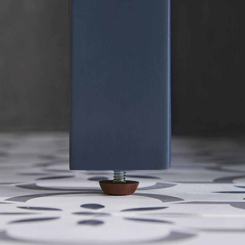 Ensemble de meuble-lavabo double 60 po avec miroir OVE Decors Tahoe, Blanc Bombey, Bleu minuit