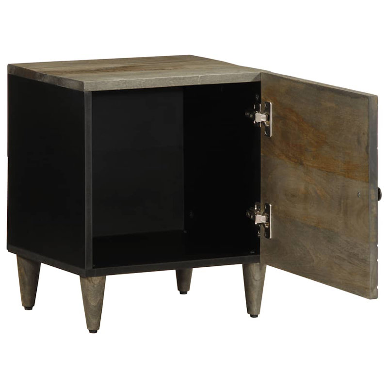 40cm W Metal Bedside Table