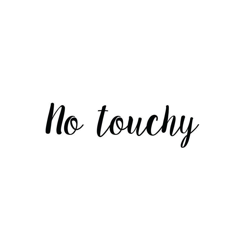 No Touch - Wrapped Canvas Print, 30cm H x 30cm W x 3.8cm D