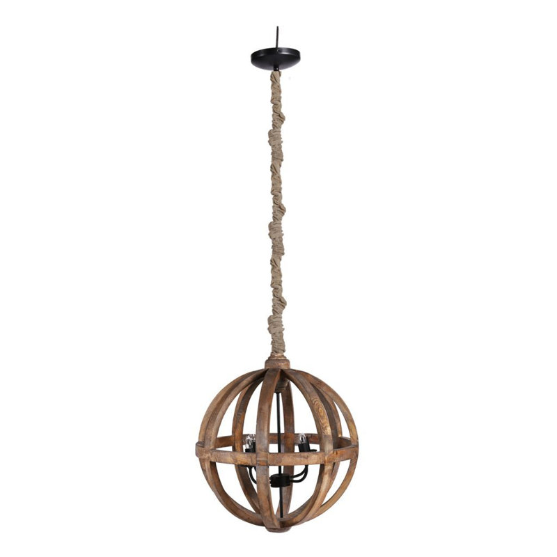 Lustre 4 lumières Pratt Brown Sphere