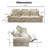 124.4" Velvet 3 Seater Power Reclining Sofa