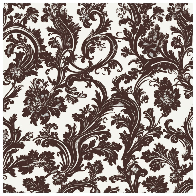 Couvre-lit matelassé à motif floral damassé, Twin