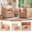 Ensemble de 2 fauteuils inclinables et pivotants 34,3 po-1355516758