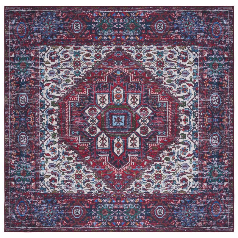 Tucson Performance Machine Washable Oriental Rug, Square 6'