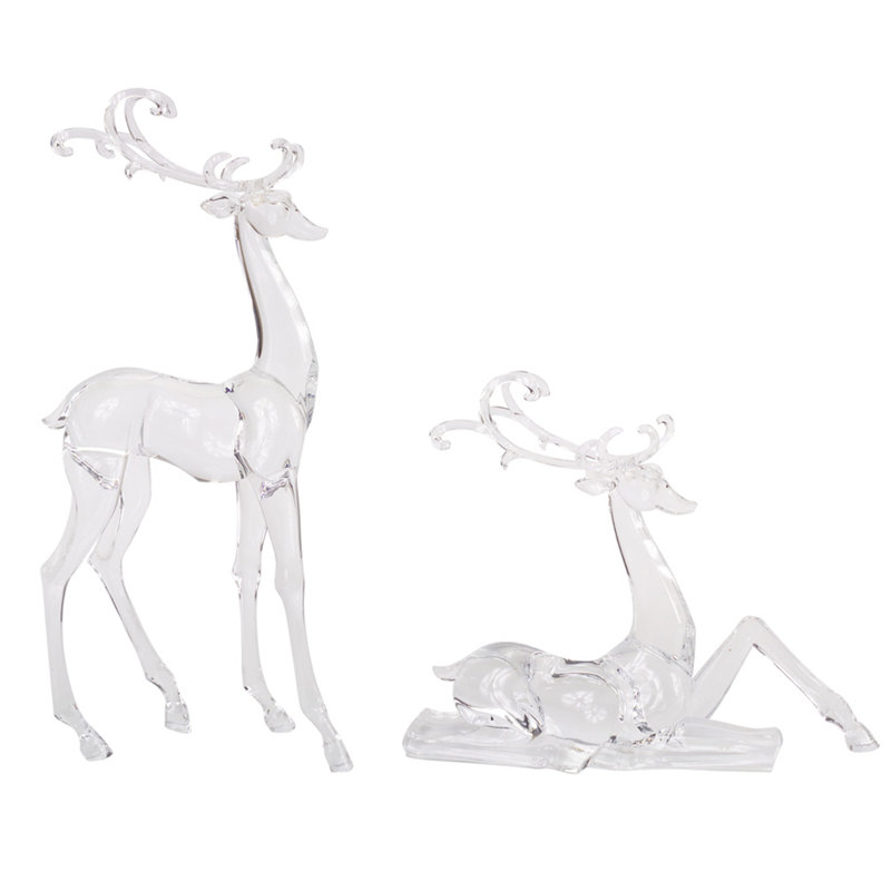 Ensemble de 2 figurines cerf