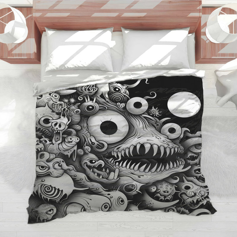 Édredon Monsters Bedding Fantasy gothique, Simple extra long