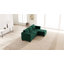 Canapé modulaire réversible en velours capitonné et large avec repose-pieds Buckleton-2027001056