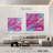 Kerner Iridescent Pink Feathers
