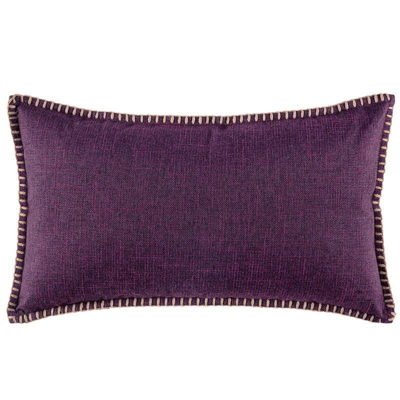 Linen Pillow Cover, Purple