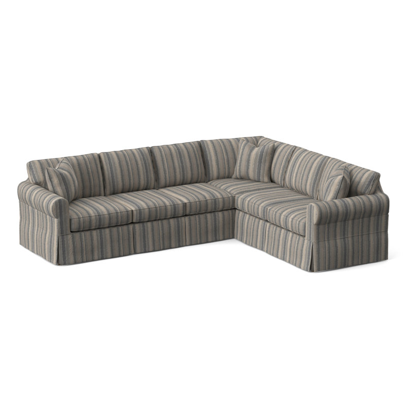 Bedford Upholstered Sectional, Right Hand Facing, Elite Ash; 0321-83