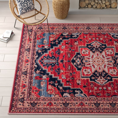 Chenard Oriental Red/Beige Area Rug