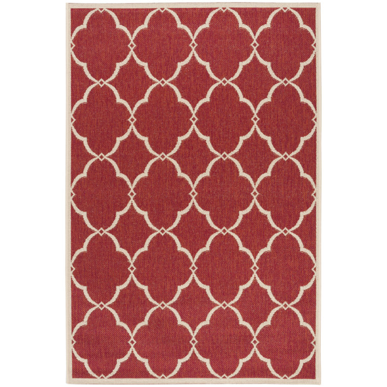 Bascom Geometric Hand Woven Indoor / Outdoor Area Rug