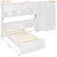 Lits en bois multifonctionnels avec rangement, conception moderne pour la maison
