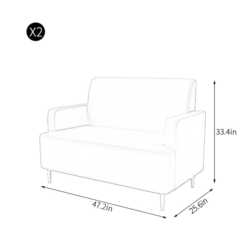 Banc rembourré en similicuir Modern