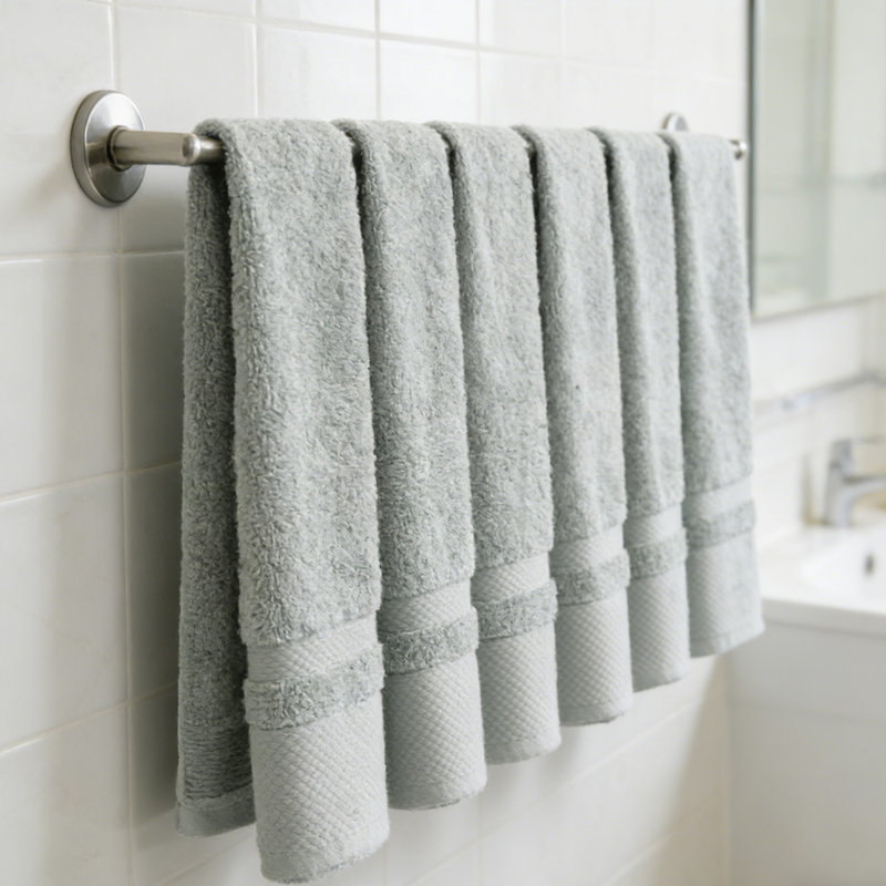 Luxury 100% Cotton Hand Towels, Set of 6 - Ultra Soft, Highly Absorbent, Quick Dry Spa Towels for Bath, Gym & Kitchen (16x29 Inches)