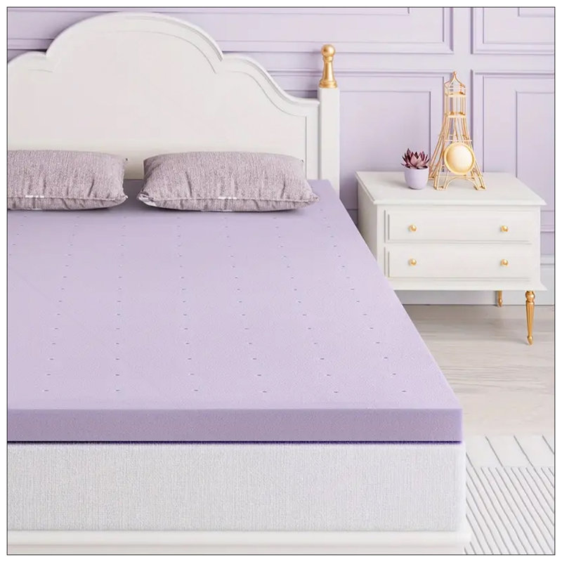 Mattress Topper, Premium Firm Memory Foam Mattress Topper With Ventilated Design, Cooling & Gel-Infused, Ultimate Comfort & Support For Better Sleep, High-Density Bed Pads, Furniture For Home