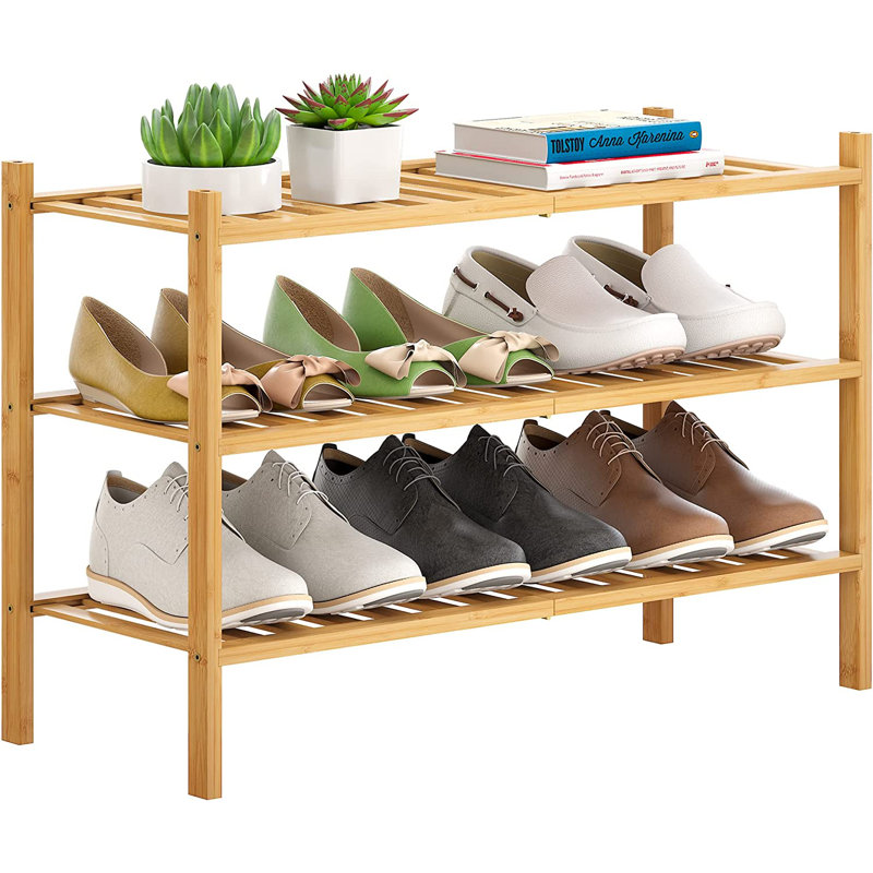 Range-chaussures 3 paires, Naturel