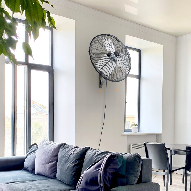 Grand ventilateur d'entrepôt mural oscillant de 20 pouces