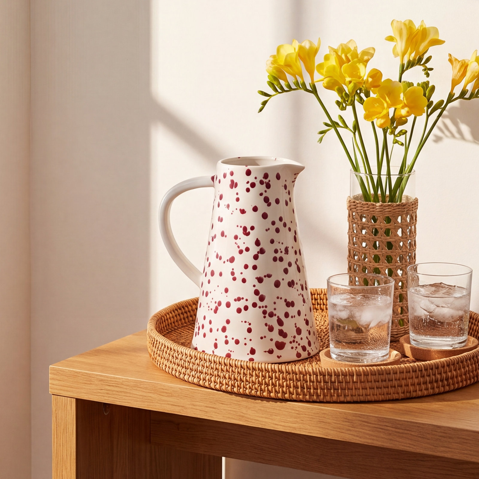 Splatter Stoneware Pitcher