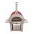 KUCHT VENICE Outdoor Wood Fired Pizza Oven in Red-73359417