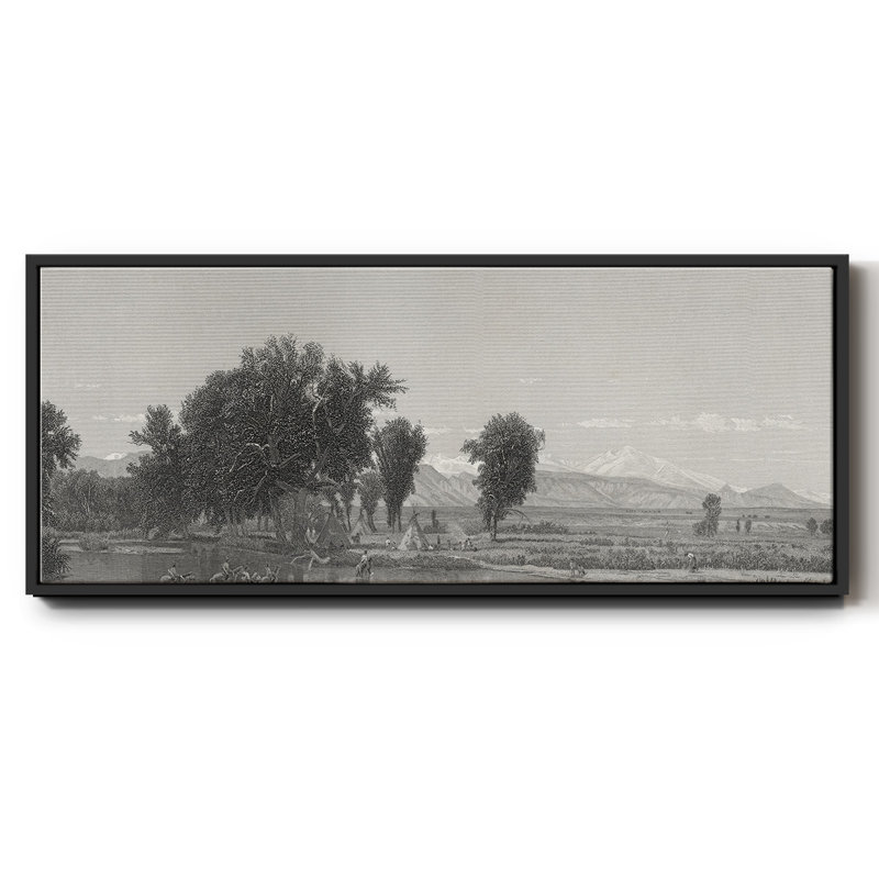 The Rocky Mountains- Framed Canvas, 24" H x 60" W