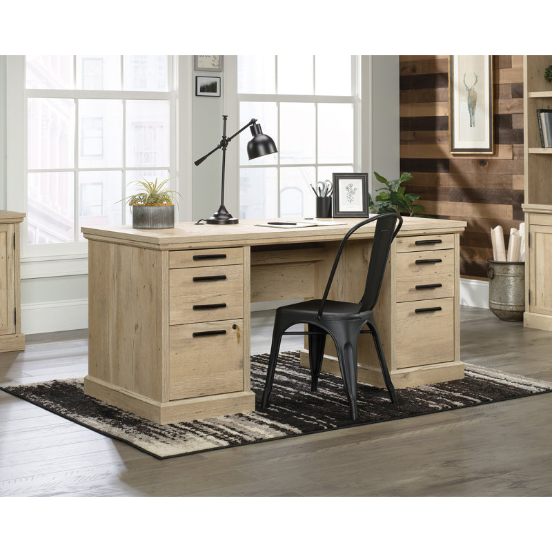 Bureau double caisson Aspen, Brun