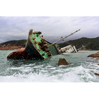Shipwreck by Danielvfung - Wrapped Canvas Print