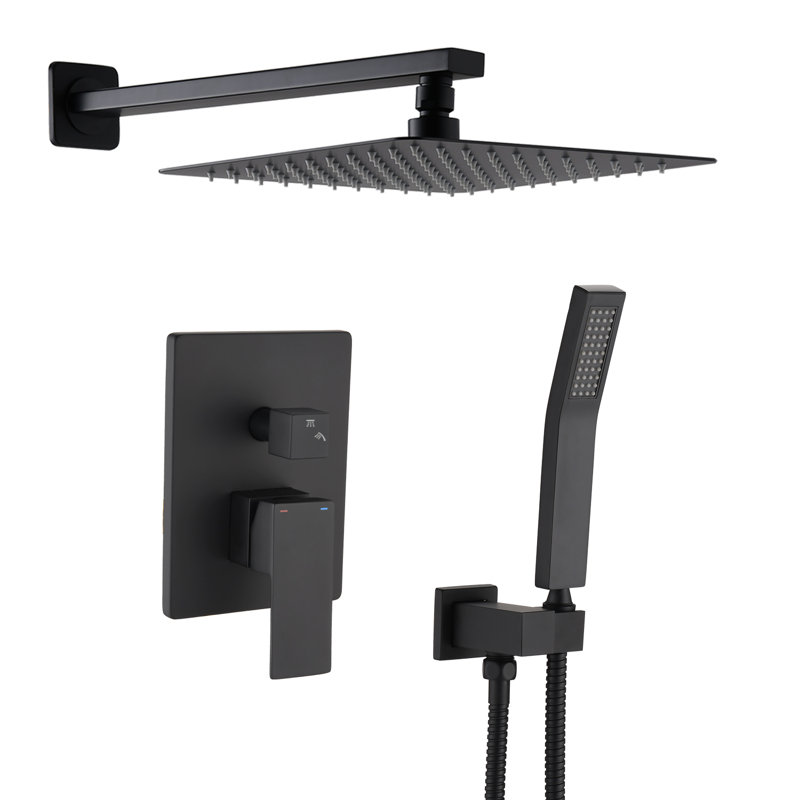 All-In-One Kit with Rough in-Valve, Matte Black