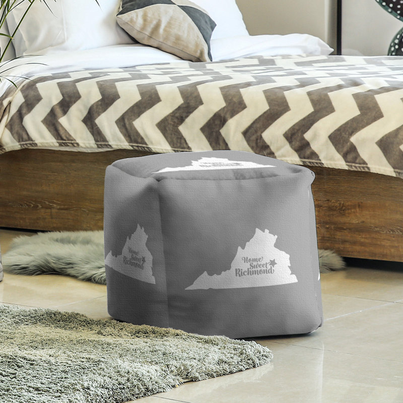 Repose-pieds cubique richmond virginie, Gris